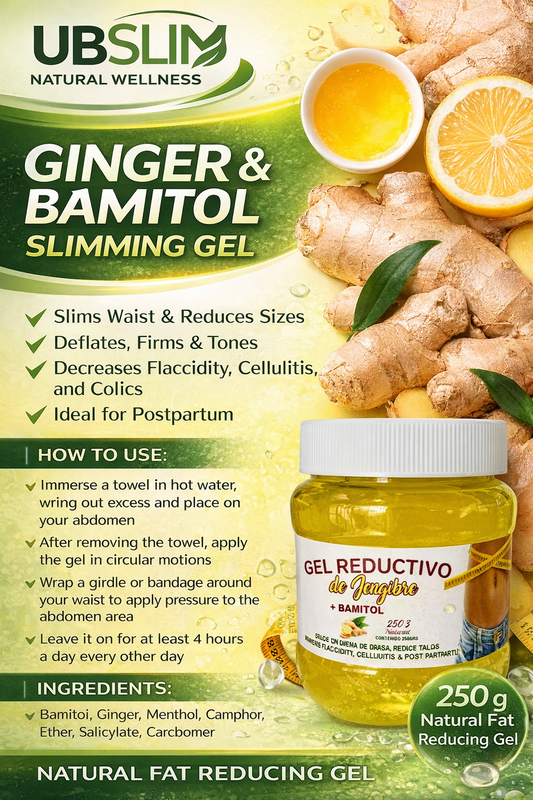 Gel de jengibre con bamitol 100% Original "chupapanza"