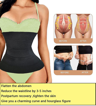 Waist Trainer for Women Tummy  Trimmer Belt Long Torso Slimming Body Shaper